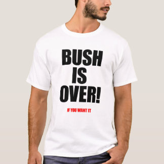 Bush är över rött tee shirt