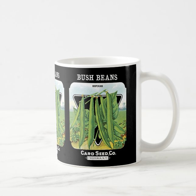 Bush Beans Seed Packet Label Kaffemugg (Höger)