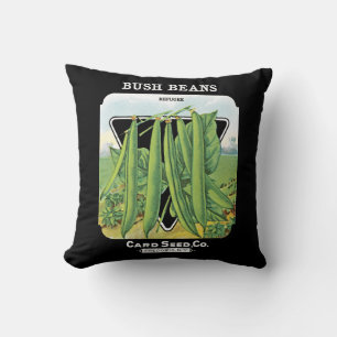 Bush Beans Seed Packet Label Kudde