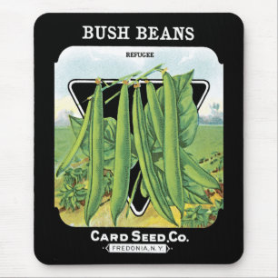 Bush Beans Seed Packet Label Musmatta