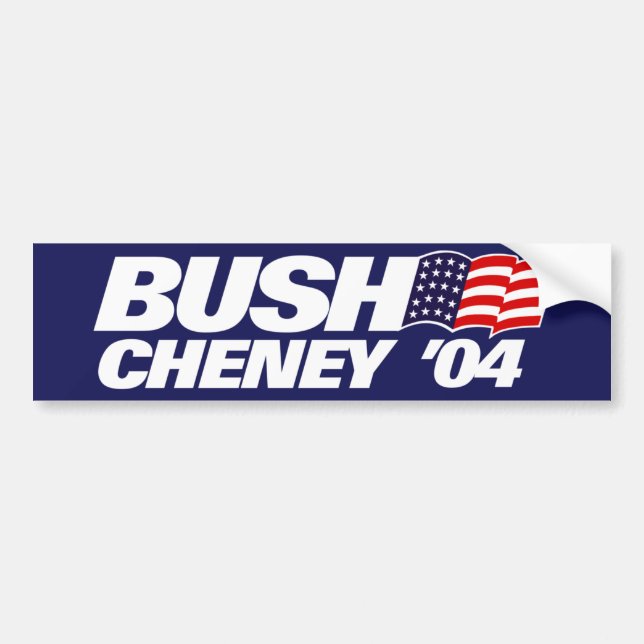 Bush Cheney "04 Bush 2004" Bildekal (Framsidan)