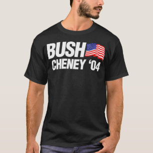 Bush Cheney 2004 Val Kampanj Logotyp Pullover T Shirt