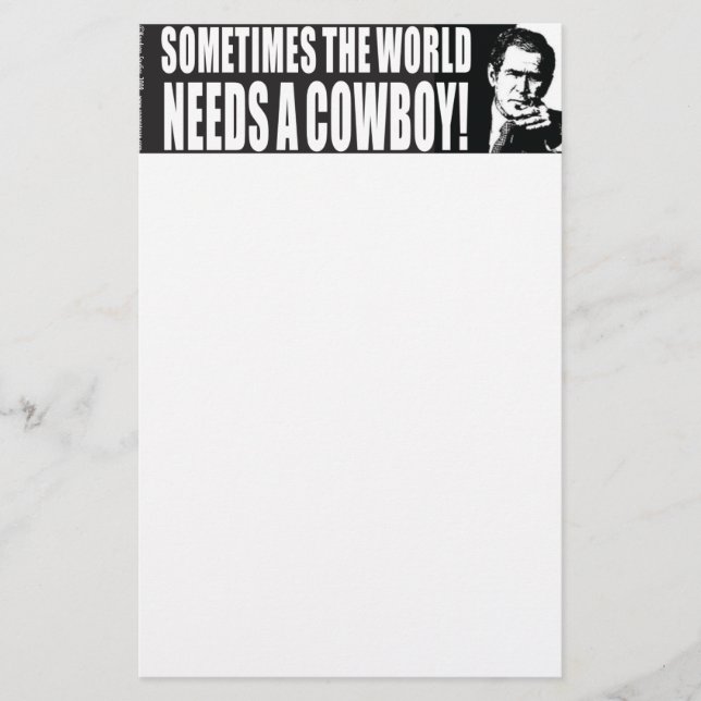 Bush Cowboy Brevpapper (Framsida)