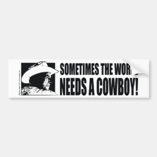 BUSH-Cowboy-Hat-Vit Bildekal