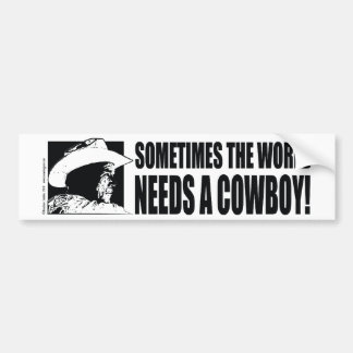 BUSH-Cowboy-Hat-Vit Bildekal