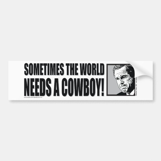 BUSH—COWBOY-White Bildekal (Framsidan)