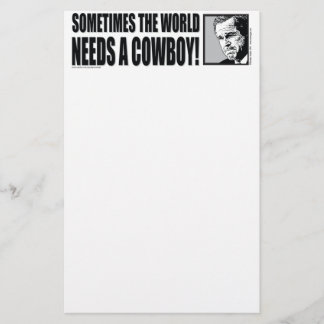 BUSH—COWBOY-White Brevpapper