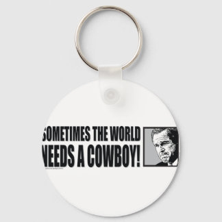 BUSH—COWBOY-White Nyckelring
