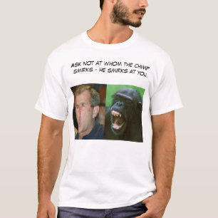 Bush eller schimpans? tee shirt