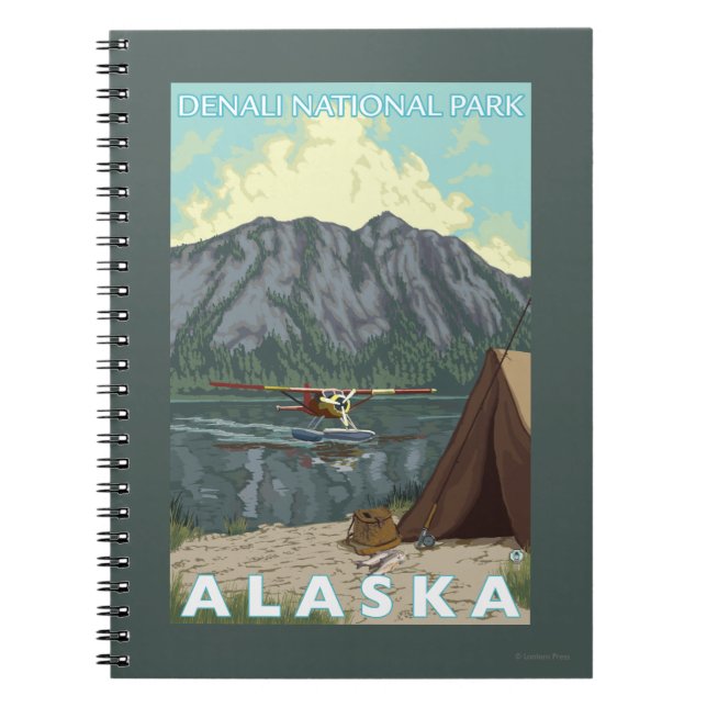 Bush Flygplan & Fishing - Denali Nat'l Park Anteckningsbok (Framsidan)