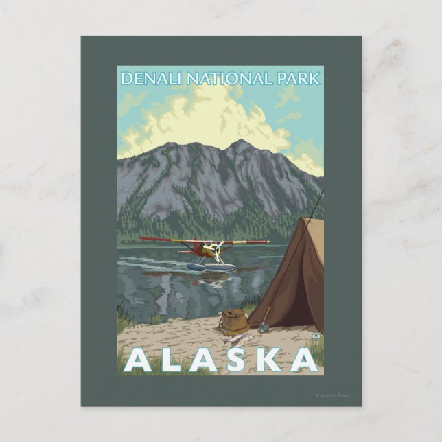 Bush Flygplan & Fishing - Denali Nat'l Park Vykort (Framsida)