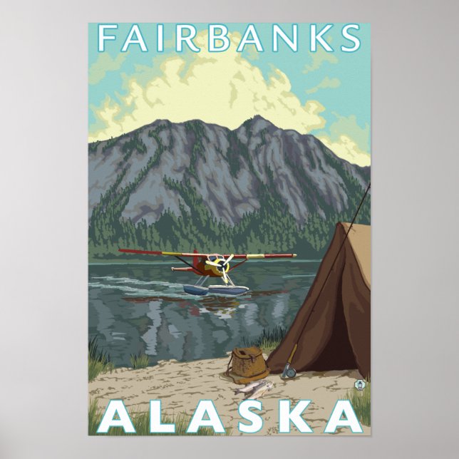 Bush Flygplan & Fishing - Fairbanks, Alaska Poster (Framsidan)