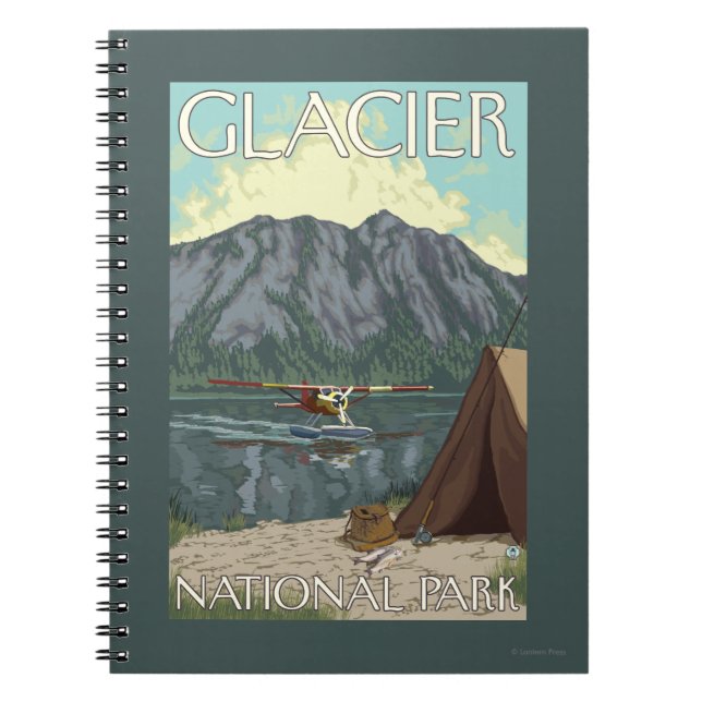 Bush Flygplan & Fishing - Glacier National Park, M Anteckningsbok (Framsidan)