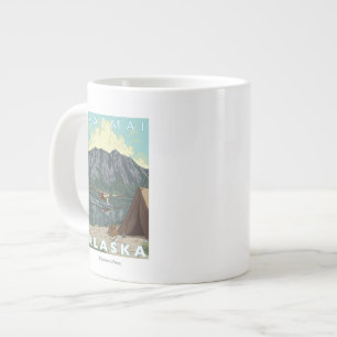Bush Flygplan & Fishing - Katmai, Alaska Jumbo Mugg