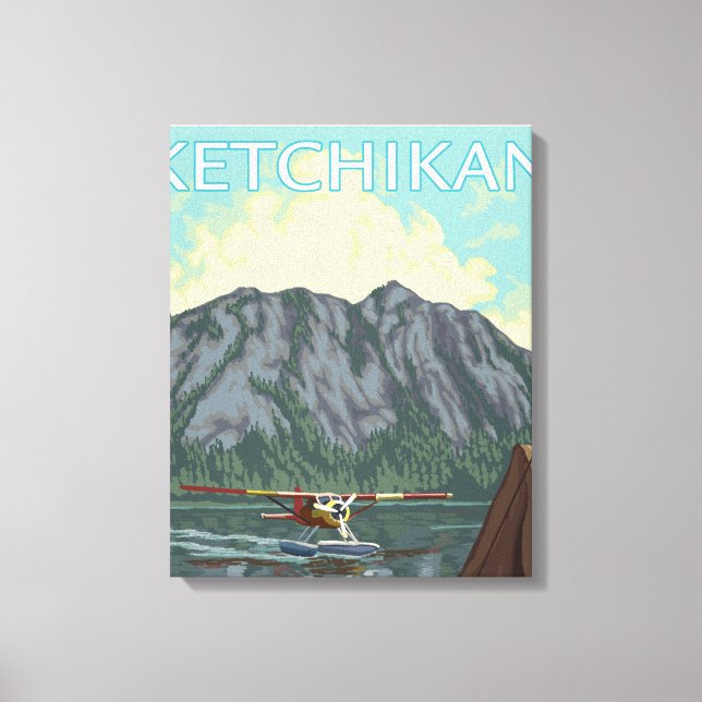 Bush Flygplan & Fishing - Ketchikan, Alaska Canvastryck (Framsida)