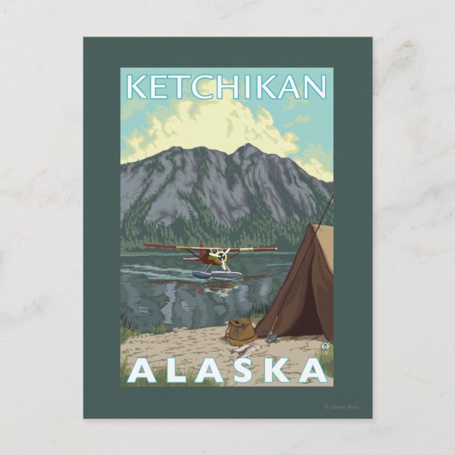 Bush Flygplan & Fishing - Ketchikan, Alaska Vykort (Framsida)