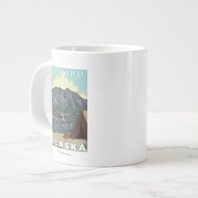 Bush Flygplan & Fishing - Seward, Alaska Jumbo Mugg (Framsida vänster)