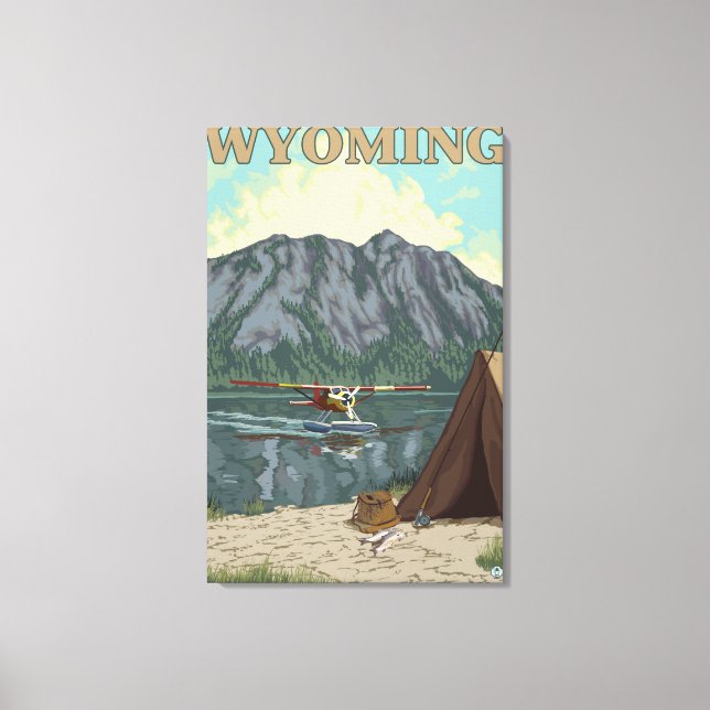 Bush Flygplan & Fishing - Wyoming Canvastryck (Framsida)
