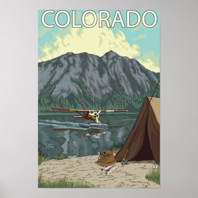 Bush Flygplan FishingColorado Poster (Framsidan)