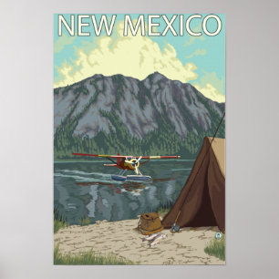 Bush Flygplan FishingNew Mexico Poster