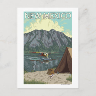 Bush Flygplan FishingNew Mexico Vykort