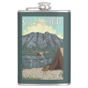 Bush flygplan & fiske - glaciärnationalpark, MT Fickplunta
