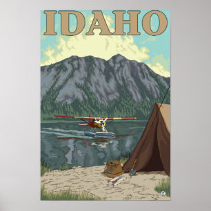 Bush flygplan & fiske - Idaho Poster