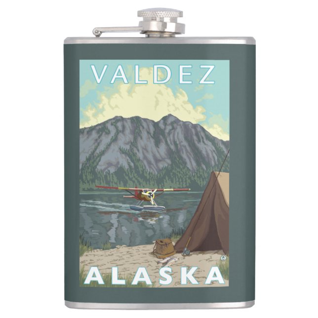 Bush flygplan & fiske - Valdez, Alaska Fickplunta (Framsidan)