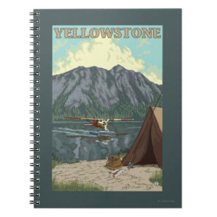 Bush flygplan & fiske - Yellowstone medborgare Anteckningsbok Med Spiral