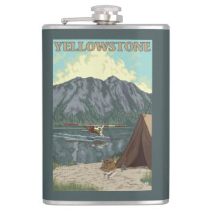 Bush flygplan & fiske - Yellowstone medborgare Fickplunta