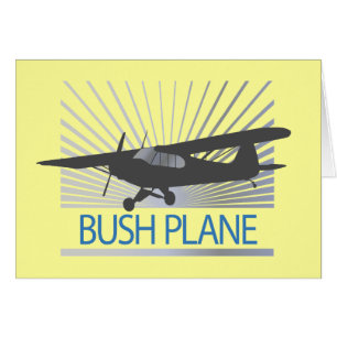 Bush Flygplan Hälsningskort