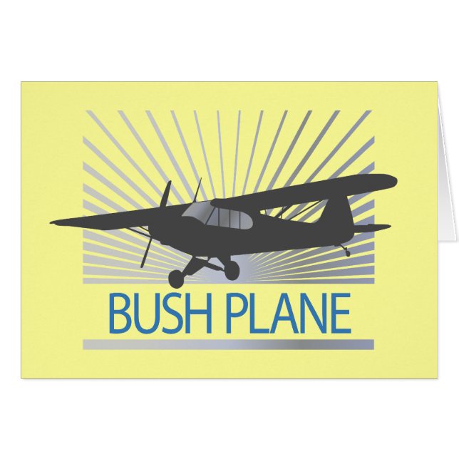 Bush Flygplan Hälsningskort (Framsidan Horizontal)