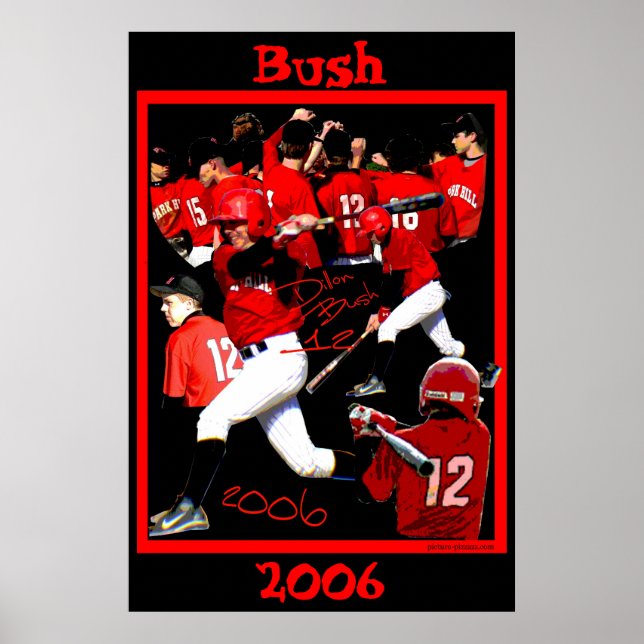 Bush Freshman Baseball Poster (Framsidan)