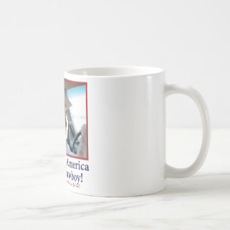 BUSH-HAT. - vit-Cowboy-eps Kaffemugg