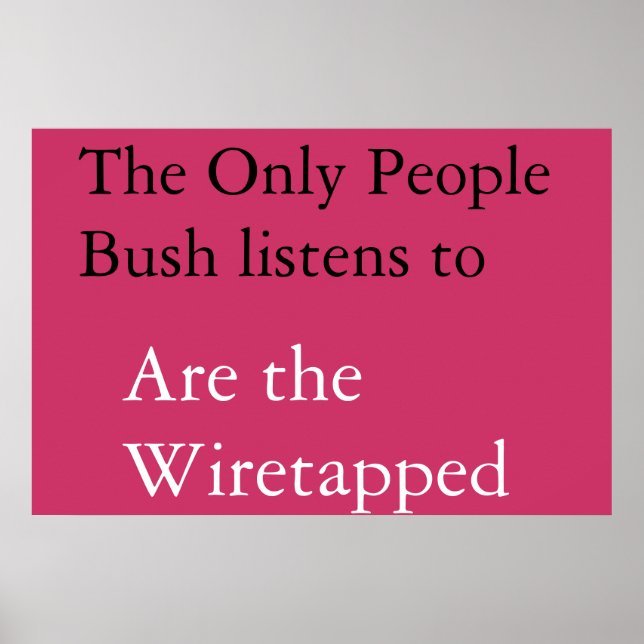 Bush influentials poster (Framsidan)