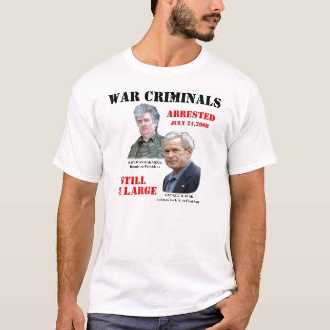 BUSH/KARADZIC manar T-tröja Tee Shirt (Framsida)