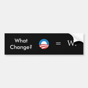Bush Obama: Ingen ändring Bildekal