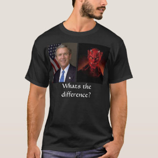 Bush och djävulen, vad är skillnaden? tee shirt