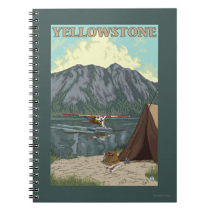 Bush Plan & Fiske - Yellowstone National Anteckningsbok Med Spiral