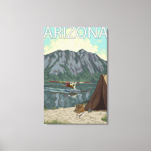 Bush plana FishingArizona Canvastryck