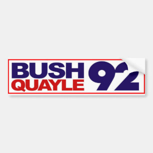 Bush Quayle bildekal 1992