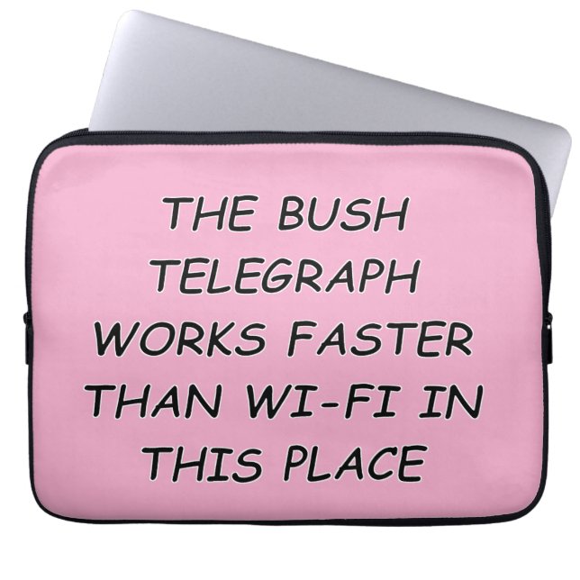 Bush Telegraph Laptop Fodral (Framsidan)