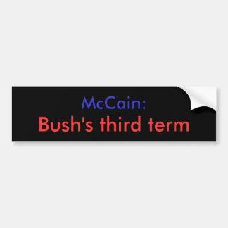 Bush third benämner bildekalet bildekal