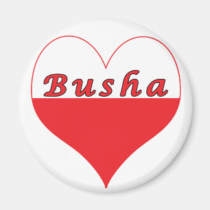 Busha polska Heart Magnet