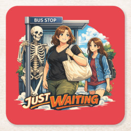 Bushållplatsen Underlägg Papper Kvadrat