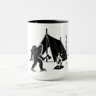 Bushcraft Äventyr Camping Bigfoot Mugg