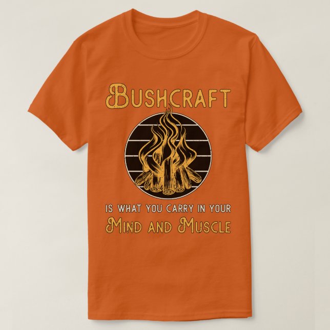 Bushcraft Natature Äventyr Survival utomhus T Shirt (Design framsida)