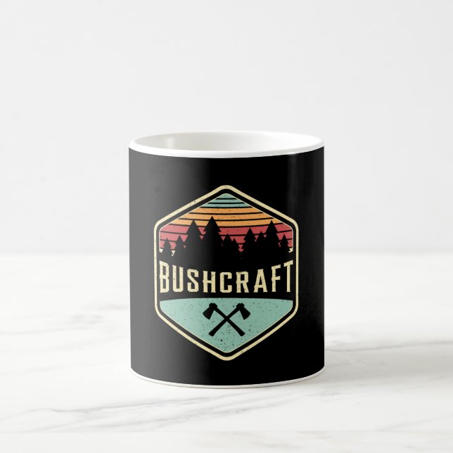 Bushcraft Retro Survival Survivor Bushcrafter Gift Kaffemugg (Center)