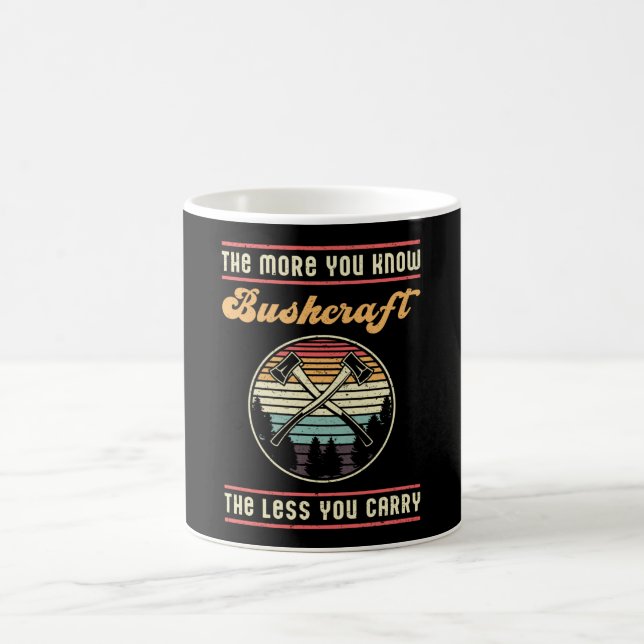 Bushcraft Survival Retro Bushcrafter Funny Gift Kaffemugg (Center)