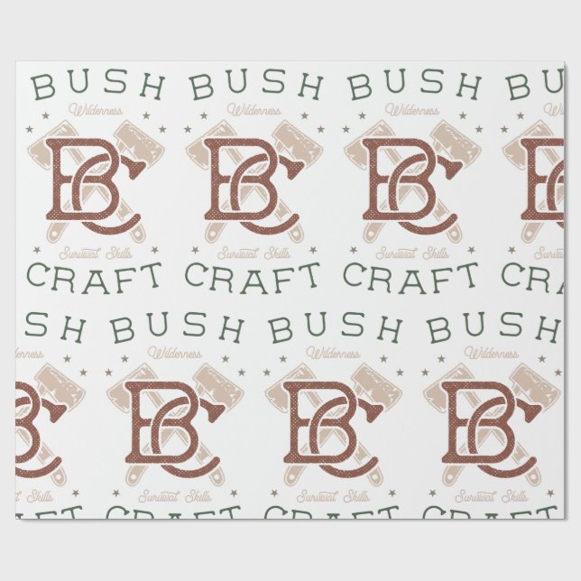 Bushcraft Survival Skills Wilderness Camping Presentpapper (Platt)